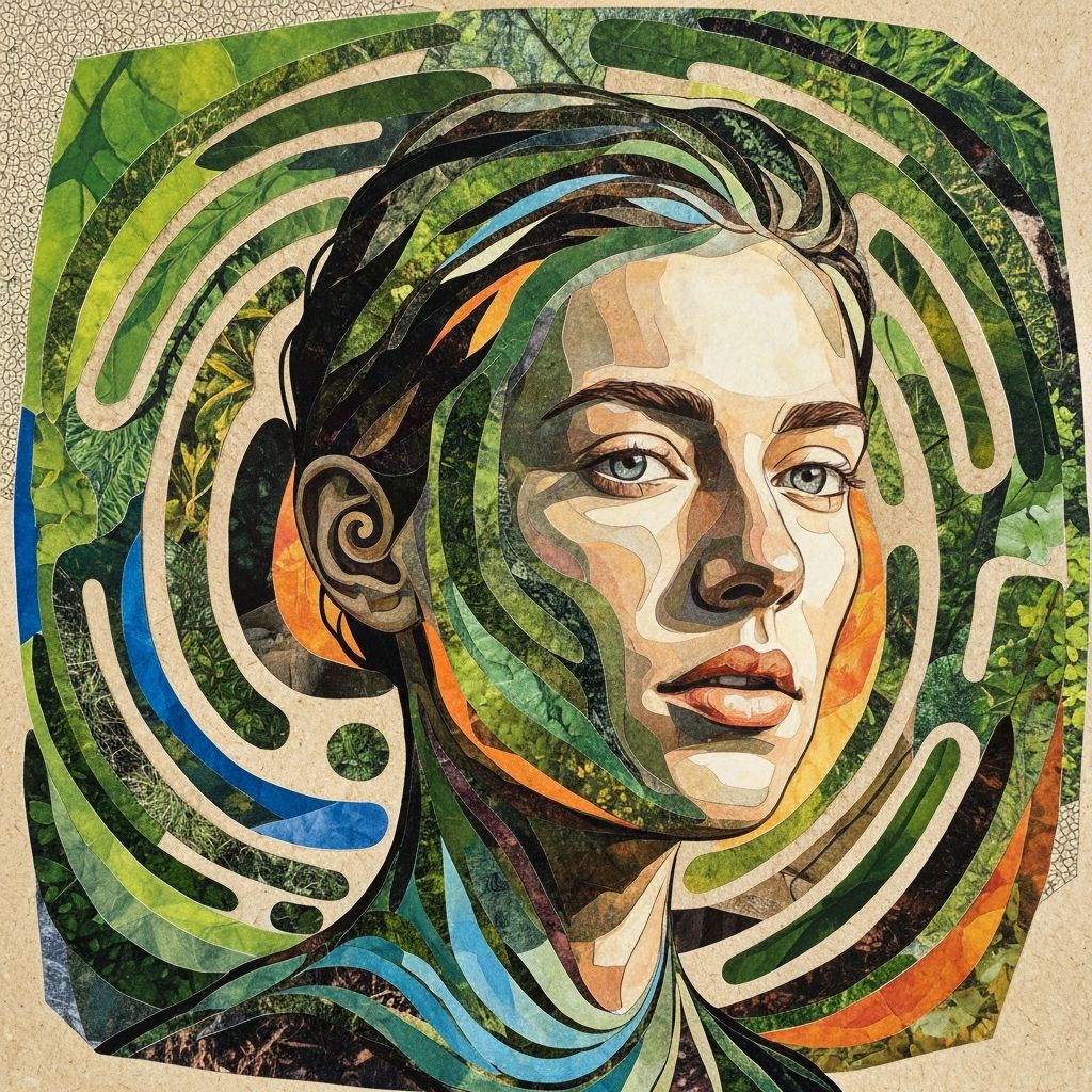 Labyrinth - Mixed media art print by Irene Hoff